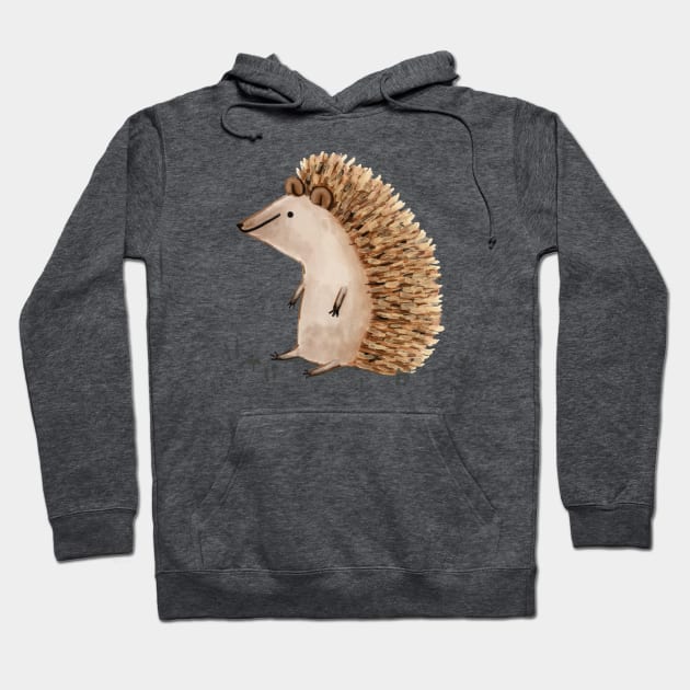 Hedgie Has a Sit Down Hoodie by Sophie Corrigan